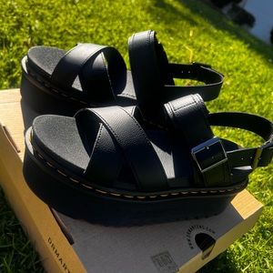 Voss II Athena Leather Strap Platform Sandals from Dr. Martens
